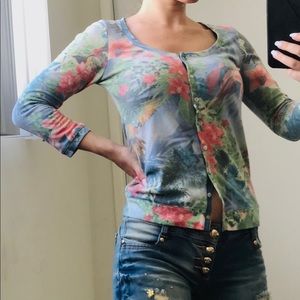 Woman floral Jacket cardigan